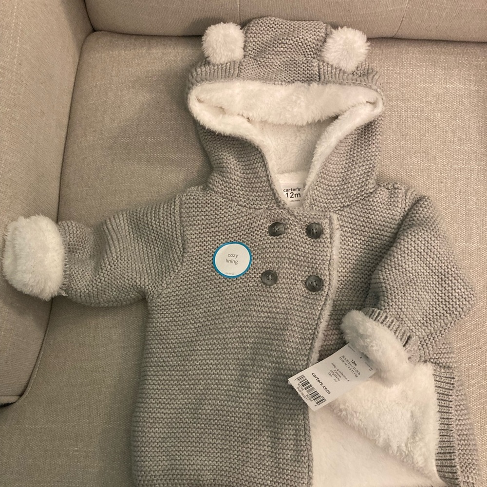 NWT Carter’s Faux Fur-Lined Jacket with Hood